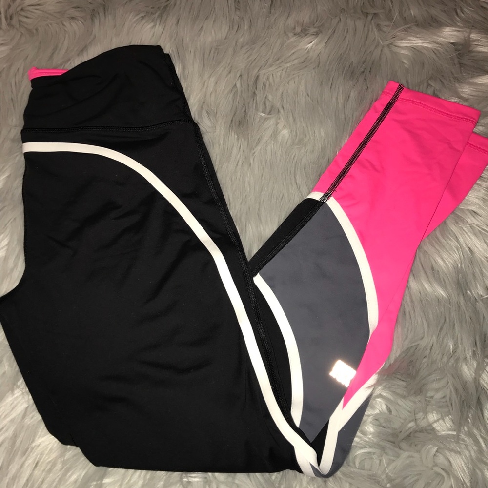 Pink work out tights